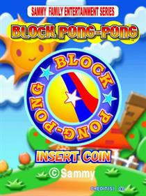 Block Pong-Pong - Screenshot - Game Title Image