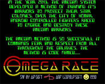 Amega Race - Screenshot - Game Title Image
