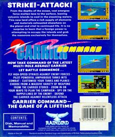 Carrier Command - Box - Back Image