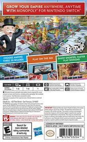 MONOPOLY for Nintendo Switch - Box - Back Image
