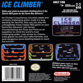 Classic NES Series: Ice Climber - Box - Back Image