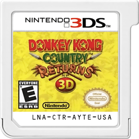 Donkey Kong Country Returns 3D - Cart - Front Image