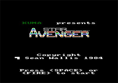 Star Avenger - Screenshot - Game Title Image