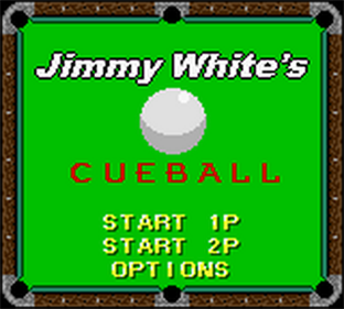 Jimmy White's Cue Ball - Screenshot - Game Title Image