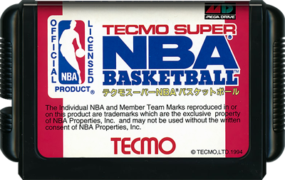 Tecmo Super NBA Basketball - Cart - Front Image