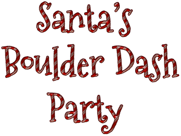 Santa's Boulder Dash Party - Clear Logo Image