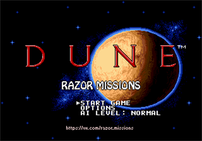 Dune: Razor Missions Dynasty - Screenshot - Game Title Image