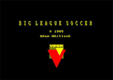 Big League Soccer - Screenshot - Game Title Image