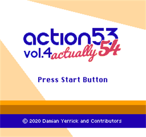 Action 53: Vol. 4: Actually 54 - Screenshot - Game Title Image