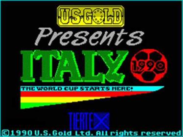 World Cup Soccer Italia '90 - Screenshot - Game Title Image