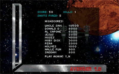 Avenger - Screenshot - High Scores Image