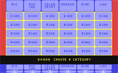 Jeopardy! New Second Edition - Screenshot - Gameplay Image