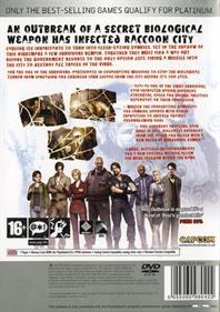 Resident Evil: Outbreak - Box - Back Image