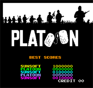 Vs. Platoon - Screenshot - High Scores Image