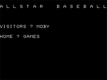 All Star Baseball - Screenshot - Game Title Image