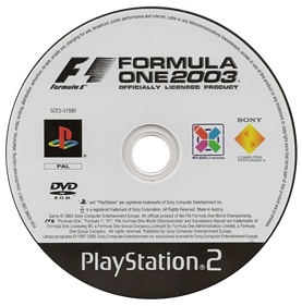 Formula One 2003 - Disc Image