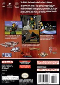 The Legend of Zelda: Ocarina of Time / Master Quest - Box - Back Image