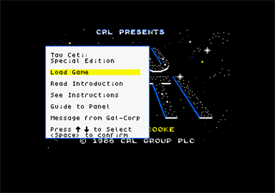Tau Ceti: The Special Edition - Screenshot - Game Select Image
