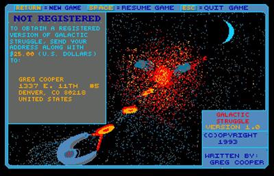 Galactic Struggle - Screenshot - Game Title Image