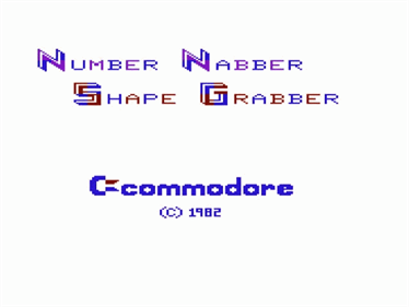 Number Nabber / Shape Grabber - Screenshot - Game Title Image