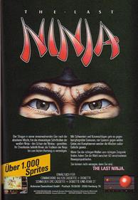 The Last Ninja (System 3 Software) - Advertisement Flyer - Front Image