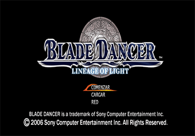Blade Dancer: Lineage of Light - Screenshot - Game Title Image