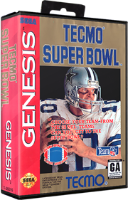 Tecmo Super Bowl - Box - 3D Image