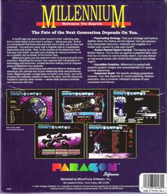 Millennium: Return to Earth - Box - Back Image