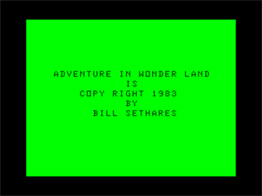 Adventure in Wonderland - Screenshot - Game Title Image
