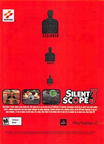 Silent Scope 3 - Advertisement Flyer - Front Image