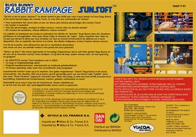 Bugs Bunny: Rabbit Rampage - Box - Back Image