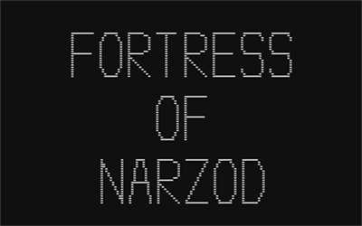 Fortress of Narzod - Screenshot - Game Title Image