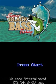 Super Black Bass Fishing - Screenshot - Game Title Image