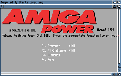 Amiga Power #28 - Screenshot - Game Select Image