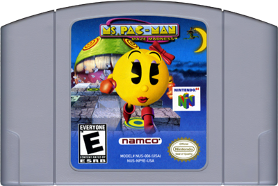 Ms. Pac-Man Maze Madness - Cart - Front Image