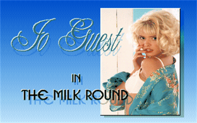 Jo Guest in the Milk Round - Screenshot - Game Title Image