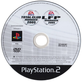 Total Club Manager 2005 - Disc Image