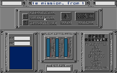 Shuttle II - Screenshot - Game Select Image