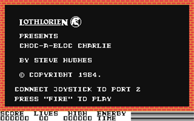 Choc A Bloc Charlie - Screenshot - Game Title Image