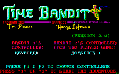 Time Bandit - Screenshot - Game Title Image