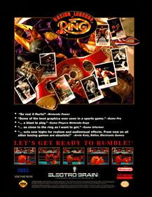 Boxing Legends of the Ring - Advertisement Flyer - Front Image