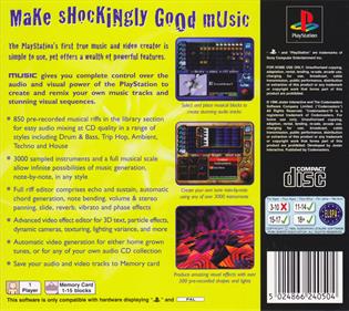 Music: Music Creation for the PlayStation - Box - Back Image