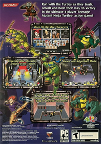 TMNT: Mutant Melee - Box - Back Image