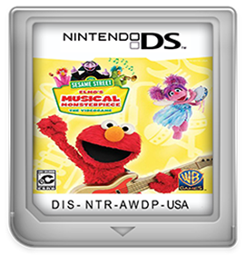 Elmo's Musical Monsterpiece: The Videogame - Fanart - Cart - Front