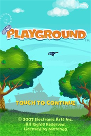 EA Playground - Screenshot - Game Title Image