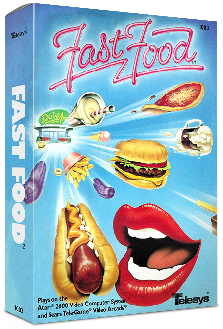 Fast Food (Telesys, 1982) - Jogando Atari 2600 