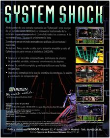 System Shock - Box - Back Image