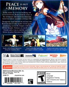 The Legend of Heroes: Trails of Cold Steel II - Box - Back Image