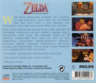 Zelda: The Wand of Gamelon - Box - Back Image