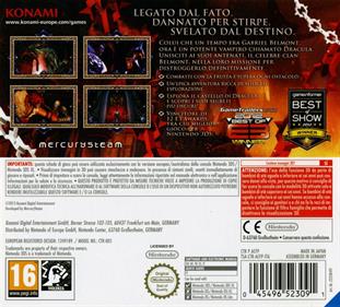 Castlevania: Lords of Shadow: Mirror of Fate - Box - Back Image